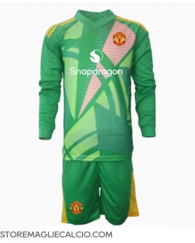 Manchester United Portiere Maglia Gara Terza Repliche 2024-25 Bambino Maniche Lunghe